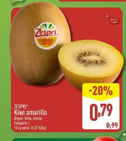 ALDI ZESPRI Kiwi amarillo oferta