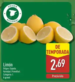 ALDI Limón oferta
