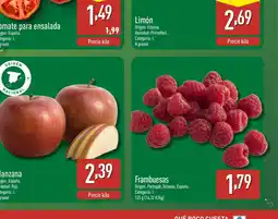 ALDI Frambuesas oferta