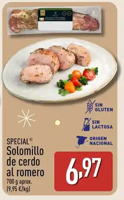 ALDI SPECIAL Solomillo de cerdo al romero oferta