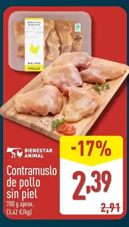 ALDI Contramuslo de pollo sin piel oferta