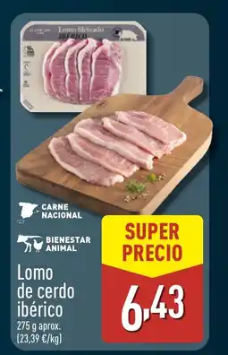 ALDI Lomo de cerdo ibérico oferta