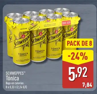 ALDI SCHWEPPES Tónica oferta