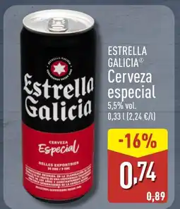 ALDI ESTRELLA GALICIA Cerveza especial oferta