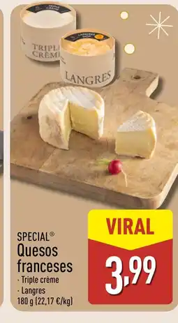 ALDI SPECIAL Quesos franceses oferta