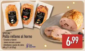 ALDI SPECIAL Pollo relleno al horno oferta