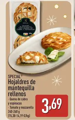 ALDI SPECIAL Hojaldres de manteuqilla rellenos oferta