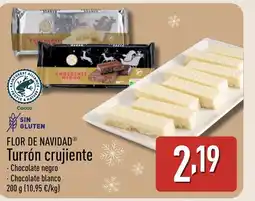ALDI FLOR DE NAVIDAD Turrón crujiente oferta