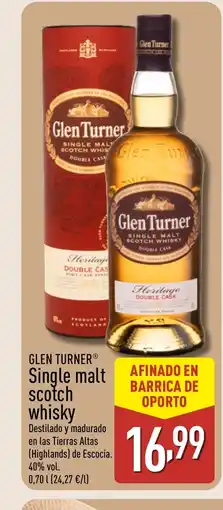 ALDI GLEN TURNER Single malt scotch whisky oferta