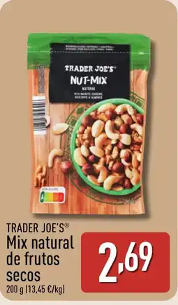 ALDI TRADER JOE'S Mix natural de frutos secos oferta
