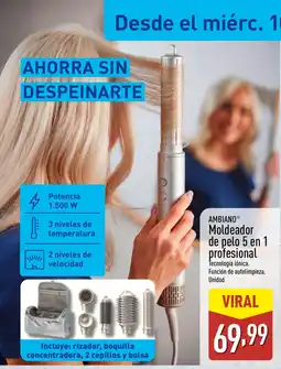 ALDI AMBIANO Moldeador de pelo 5 en 1 profesional oferta