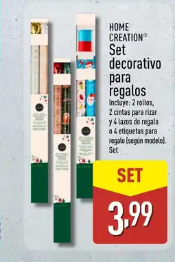 ALDI HOME CREATION Set decorativo para regalos oferta