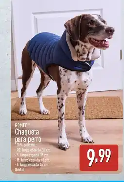 ALDI ROMEO Chaqueta para perro oferta