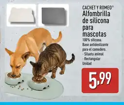 ALDI CACHET Y ROMEO Alfombrilla de silicona para mascotas oferta