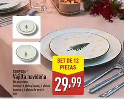 ALDI CROFTON Vajilla navideña oferta