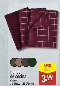 ALDI Paños de cocina oferta