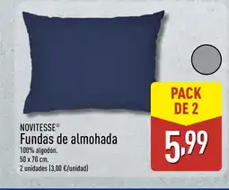 ALDI NOVITESSE Fundas de almohada oferta