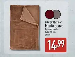 ALDI HOME CREATION Manta suave oferta