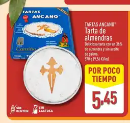 ALDI TARTAS ANCANO Tarta de almendras oferta