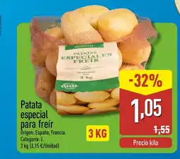 ALDI Patata especial para freír oferta