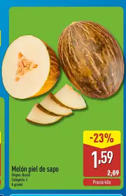 ALDI Melón piel de sapo oferta