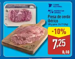 ALDI Presa de cerdo ibérico oferta