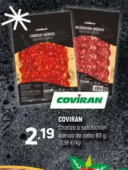Coviran COVİRAN Chorizo o salchichón ibérico de cebo oferta