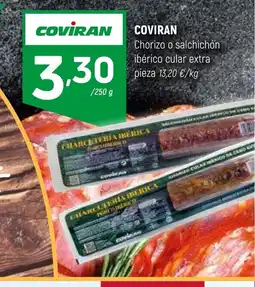 Coviran COVIRAN Chorizo o salchichón ibérico cular extra oferta