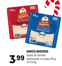 Coviran GARCÍA BAQUERO Queso Ya cortado semicurado o curado oferta