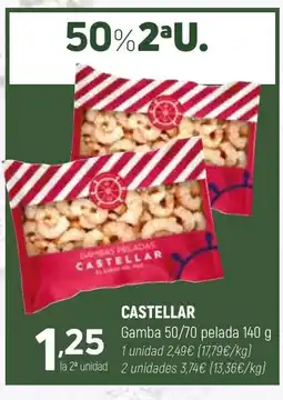 Coviran CASTELLAR Gamba 50/70 pelada oferta