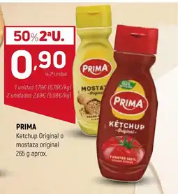 Coviran PRIMA Ketchup Original o moztaza original oferta