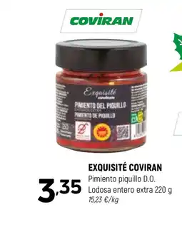Coviran EXQUISITÉ COVIRAN Pimiento piquillo D.O. Lodosa entera extra oferta