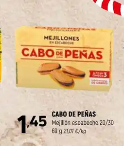 Coviran CABO DE PEÑAS Mejillón escabeche 20/30 oferta