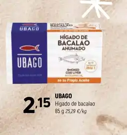 Coviran UBAGO Higado de bacalao oferta