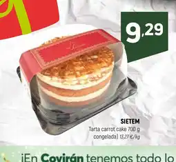 Coviran SIETEM Tarta carrot cake oferta