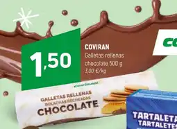 Coviran COVIRAN Galletas rellenas chocolate oferta
