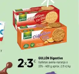 Coviran GULLÓN Digestive Galletas avena-naranja o 33% oferta