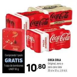 Coviran COCA COLA Original, zero o zero zero lata oferta