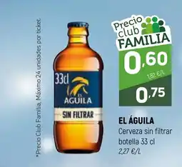 Coviran EL ÁGUILA Cerveza sin filtrar botella oferta