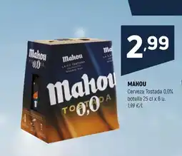 Coviran MAHOU Cerveza Tostada 0,0% oferta