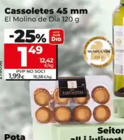 Dia Cassoletes 45 mm oferta