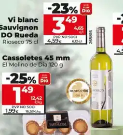 Dia RIOSECO Vi blanc Sauvignon DO Rueda oferta