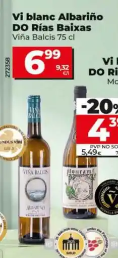 Dia Vi blanc Albariño DO Rías Baixas oferta