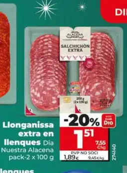 Dia Llonganissa extra en llenques oferta