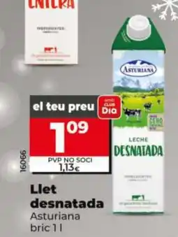 Dia ASTURIANA Llet desnatada oferta