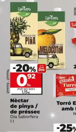 Dia Néctar de pinya / de préssec oferta