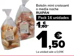 Supeco RUIPÁN Bolsón mini croissant o media noche oferta