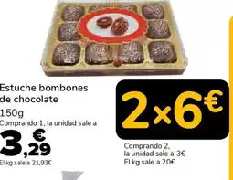 Supeco Estuche bombones de chocolate oferta
