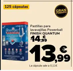 Supeco FINISH QUANTUM Pastillas para lavavajillas Powerball oferta