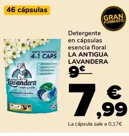 Supeco LA ANTIGUA LAVANDERA Detergente en cápsulas esencia floral oferta